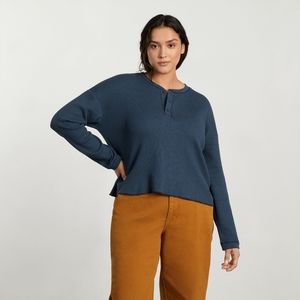 Everlane Waffle Henley Atlantic Small